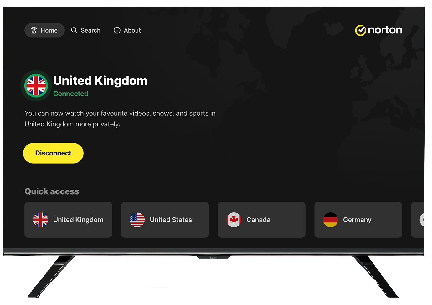 Mude a localização virtual